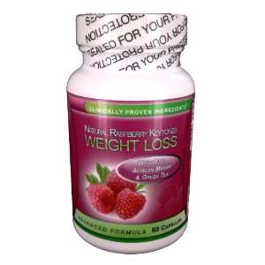  Pure Raspberry Ketones Weight Loss Pills, 60 Capsule 