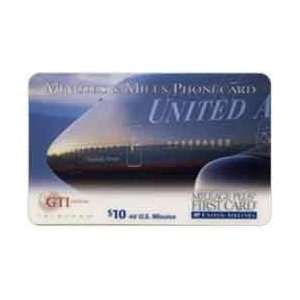  Collectible Phone Card $10. United Airlines Mileage Plus 