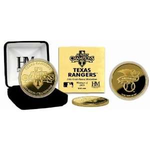  Texas Rangers 2010 AL West Division Champions 24KT Gold 