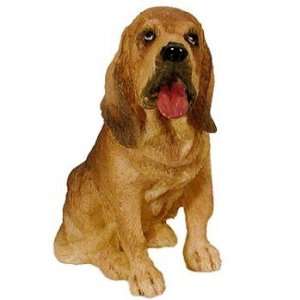  Sitting Bloodhound Small Dog Statue