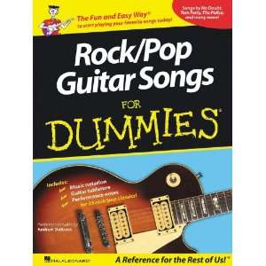  Hal Leonard ROCK/POP GUITAR SONGS FOR DUMMIES Musical 