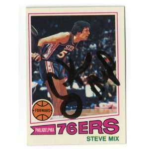 Steve Mix Autographed Vinage 1977 78 Topps Card