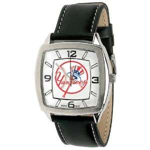  New York Yankees Logo Mens Retro Style Watch Leather Band 