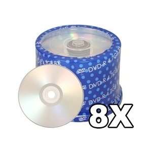  100 Spin X 8X DVD R 4.7GB Silver Inkjet Electronics