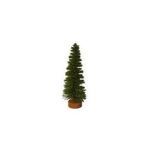  of 24 Moss Green Artificial Village Christmas Trees 5