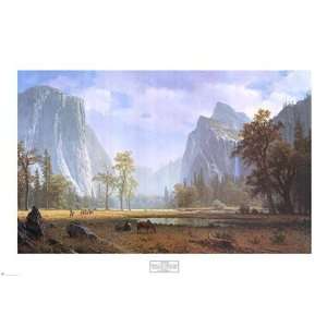  Looking Up the Yosemite Valley by Albert Bierstadt 36x22 