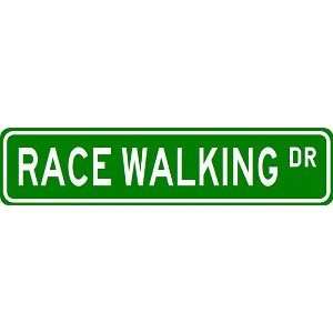  RACE WALKING Street Sign   Sport Sign   High Quality 