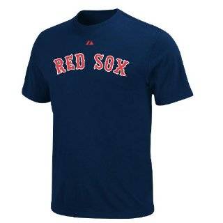 MLB Mens Boston Red Sox Jacoby Ellsbury Official Name & Number T 