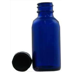  Frontier Natural Products   Cobalt Blue Glass Boston Round 