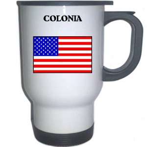  US Flag   Colonia, New Jersey (NJ) White Stainless Steel 