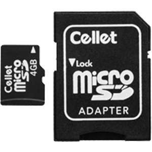  MicroSD Memory Card with SD Adapter (4G) for