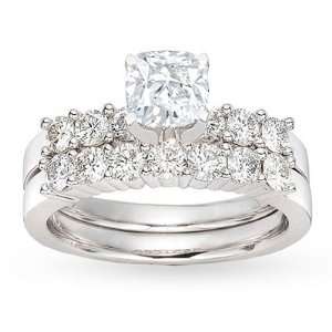   Diamond Bridal Set in 18k Gold 1.00 Carat GIA Certified Center Diamond