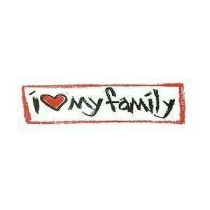  Infamous Network   I Love My Family   Mini Stickers 1.5 in 