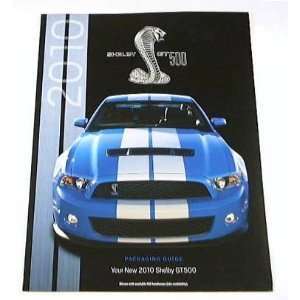  2010 10 Ford MUSTANG SHELBY GT500 GT 500 BROCHURE 