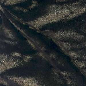  60 Wide Shadow Glitter Stretch Velvet Black/Gold Fabric 