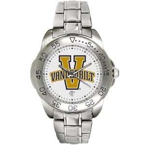 Vanderbilt University Commodores Mens Sports Steel Watch