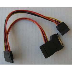    8 inch 15pin SATA Y Splitter Power Cable Adapter Electronics