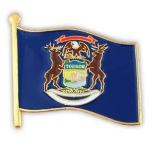  Michigan State Flag Pin 