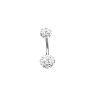  Clear Tiffany Ball Navel Ring Jewelry