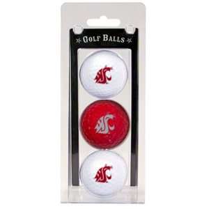  Washington State Cougars Golf Ball Pack (Set of 3) Sports 