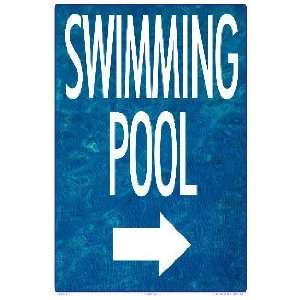  Swimming Pool Arrow Right Wbg Sign 9525Ws1218E Patio 