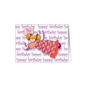  16 Years Old Cupcake Angel Birthday Card Toys & Games