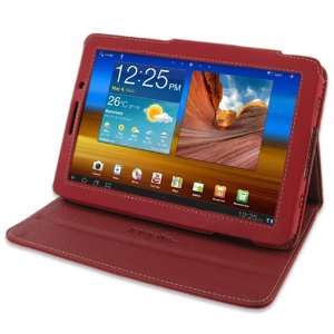   for Samsung Galaxy Tab 7.7 GT P6800   Book Type (Red) Electronics