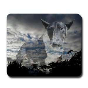  Night Sky Bull Terrier Pets Mousepad by  Office 