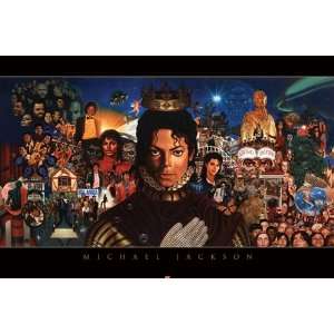  Michael Jackson Collage Thriller Pop Music Poster 24 x 36 