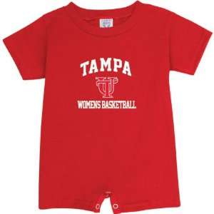   Spartans Red Womens Basketball Arch Baby Romper