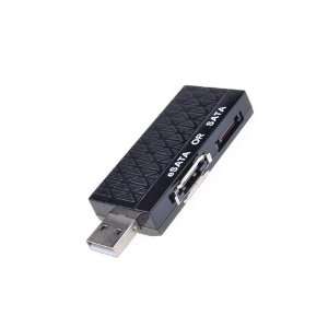 com USB Male to SATA/eSATA 7 Pin Female Adapter USB 2.0 To eSATA/SATA 