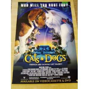  CATS AND DOGS ORIGINAL MOVIE POSTER