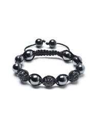 Fathers Day Gifts Bling Jewelry Black Swarovksi Crystal Beads Hematite 
