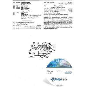    NEW Patent CD for MAGNETORESISTANCE ELEMENT 