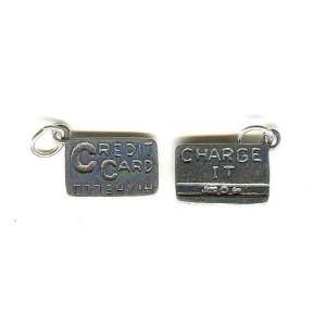  .925 Sterling Silver Credit Card Charm or Pendant 