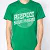 RESPECT YOUR MOTHER earth day nature funny American Apparel 2001 mens 