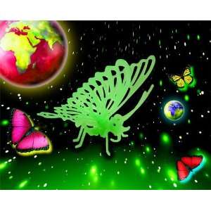 3D Glow In The Dark Puzzle   Butterfly Toys & Games
