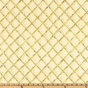  54 Wide Robert Allen Indoor/Outdoor Bamboo Ivory Fabric 