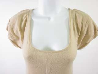 ALICE ROI Beige Short Sleeve Bird Sweater Dress Size XS  