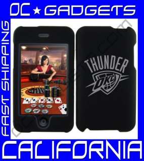 OKLAHOMA CITY THUNDER BLACK CASE COVER IPOD TOUCH 2ND 3  