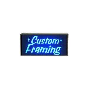  Custom Framing Simulated Neon Sign 12 x 27