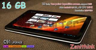 10.2 Zenithink C91 Upgrade 16GB Cortex A9 1GHz Android 4.0 RAM 1024MB 