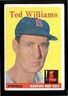 TED WILLIAMS red sox 1958 TOPPS # 1 no creases   has small ink mark on 