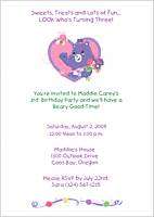 Care Bears Birthday Party Invitations and Labels  