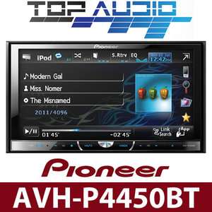 2012 Pioneer AVH P4450BT Car DVD Bluetooth 7 Monitor Car Audio Stereo 