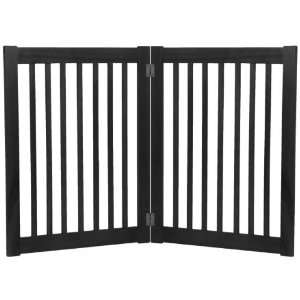    Large 2 Panel Free Standing EZ Pet Gate   Black