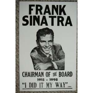    Frank Sinatra Chairman of the Board Poster 