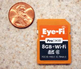 Eye Fi Pro X2 Wireless SD SDHC Memory Card 8GB NEW 899949001182  