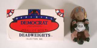 1988 Democrat Donkey Deadweights Paperweight RARE MINT  