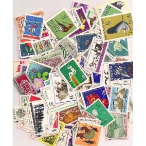 Polish Stamp Lot; 100 Different 